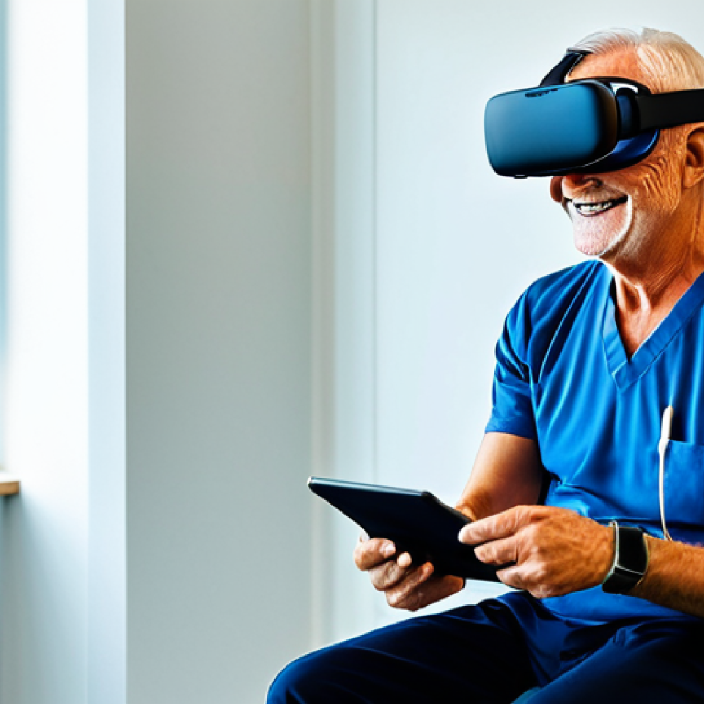 장애인재활상담사 이직 준비 방법 - Embracing Digital and AI-Assisted Rehabilitation**
    "A modern, bright rehabilitation clinic setti...