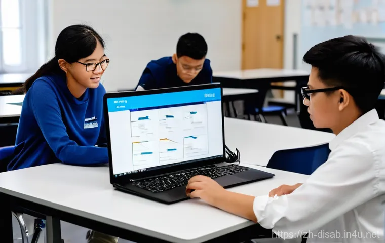 장애인재활상담사와 직무교육 - **Prompt:** A warm, inviting scene in a modern, well-lit rehabilitation center. A compassionate reha...