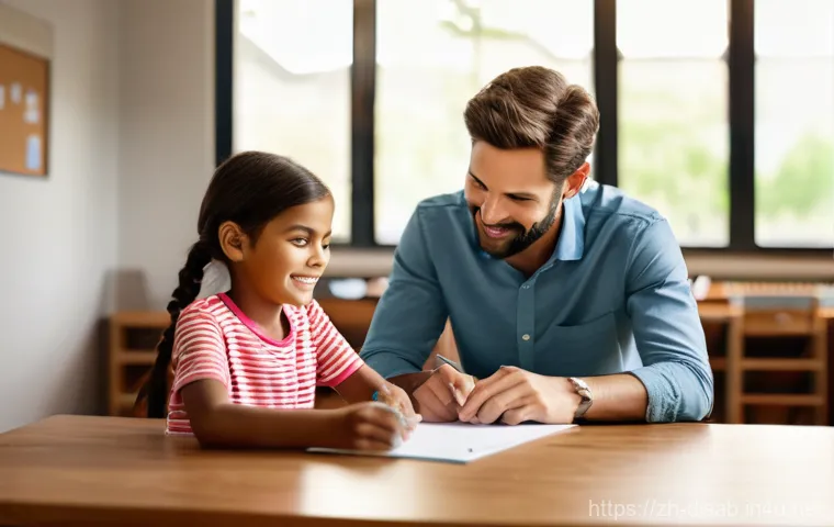 장애인재활상담사와 사회복지사의 차이점 - **Prompt 1: Rehabilitation Counselor Focusing on a Child's Functional Recovery**
    "A bright, clea...