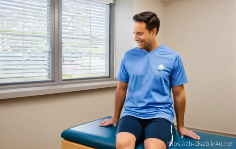 장애인재활상담사 시험 응시 요건 - **Prompt for an Entry-Level Rehabilitation Technician:**
    "A brightly lit, modern rehabilitation ...