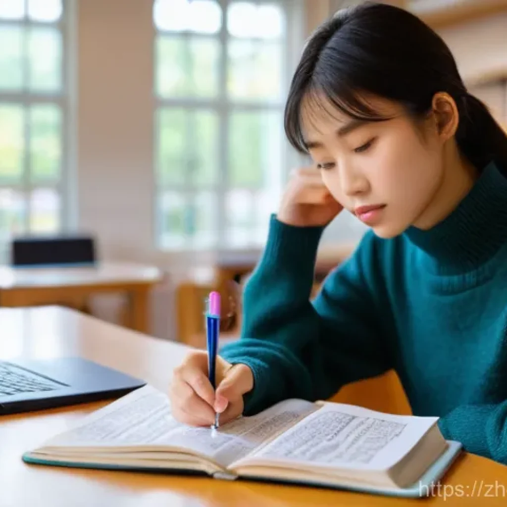 장애인재활상담사 필기시험 공부법 - **Prompt: Focused Individual Study Session**
A highly detailed, photo-realistic image of a young...