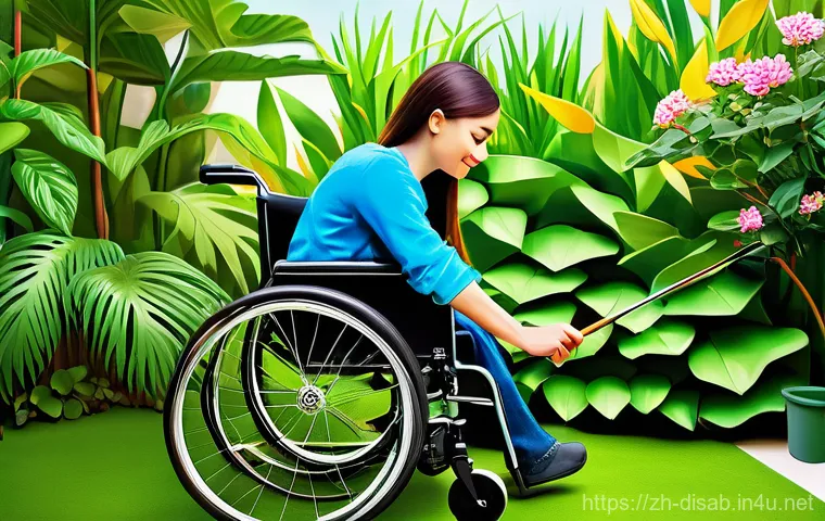 장애인재활상담사와 심리 안정법 - **"A compassionate rehabilitation counselor gently guides a young adult through an art therapy sessi...