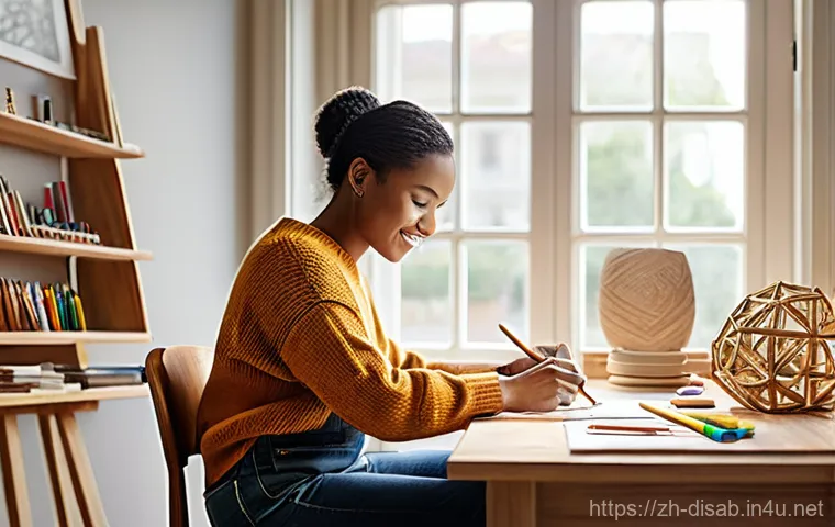 장애인재활상담사와 장애인 취업 지원 - **Prompt:** A person of diverse background, appropriately dressed in practical and modest work attir...